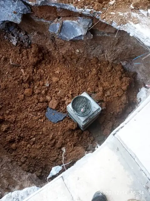 Εκσκαφή με νέο φρεάτιο στον πυθμένα